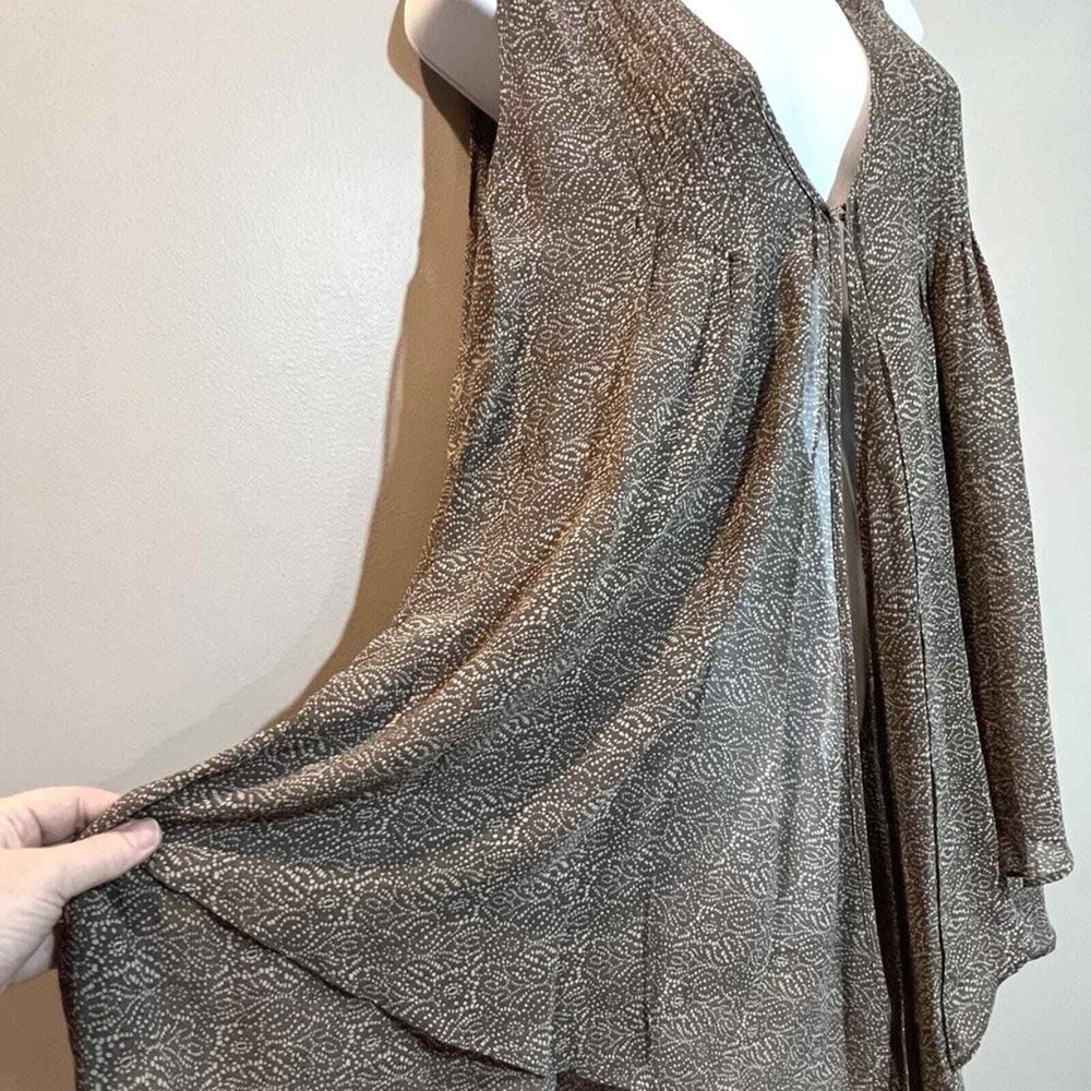 CAbi chiffon Lagenlook sleeveless Lightweight Neutral‎ Tunic vest small NWT - Picture 4 of 8